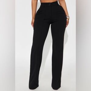 New fashion nova wide leg dress pants🖤